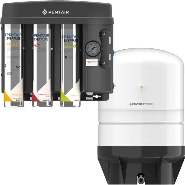 Everpure EV9975-53 EZ-RO 200/10G Reverse Osmosis System with White 10 Gallon Tank - 200 GPD Everpure