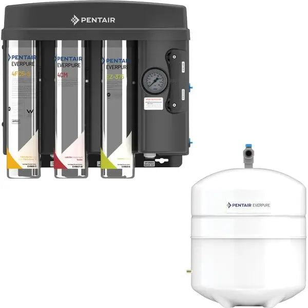 Everpure EV9975-55 EZ-RO 375/2G Reverse Osmosis System with White 2 Gallon Tank - 375 GPD Everpure