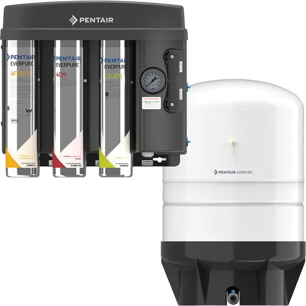 Everpure EV9975-57 EZ-RO 375/10G Reverse Osmosis System with White 10 Gallon Tank - 375 GPD Everpure