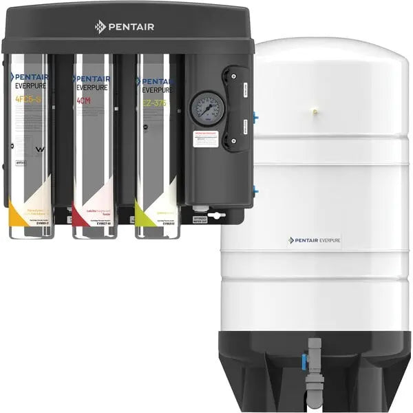 Everpure EV9975-58 EZ-RO 375/16G Reverse Osmosis System with White 16 Gallon Tank - 375 GPD Everpure