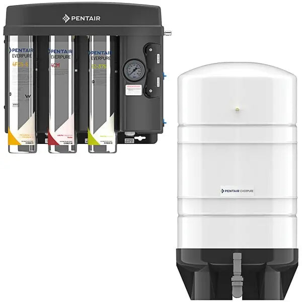 Everpure EV9975-66 EZ-RO 375/16G-BL Blended Reverse Osmosis System with White 16 Gallon Tank - 375 GPD Everpure