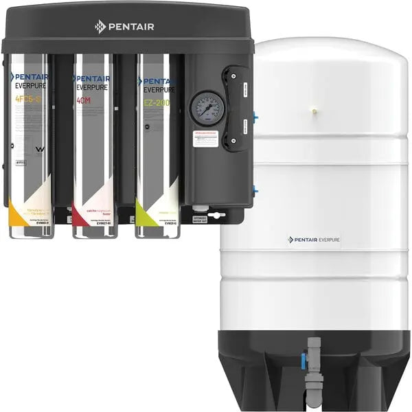 Everpure EV9975-54 EZ-RO 200/16G Reverse Osmosis System with White 16 Gallon Tank - 200 GPD Everpure