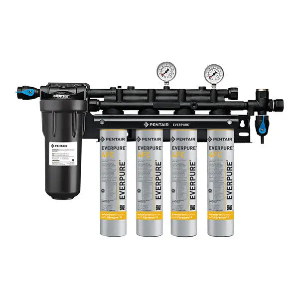 Everpure EV9328-44 Coldrink 4-4FC Water Filtration System with Pre-Filter - .5 Micron and 10 GPM Everpure