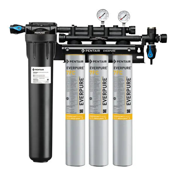 Everpure EV9328-73 Coldrink 3-7FC Water Filtration System with Pre-Filter - .5 Micron and 7.5 GPM Everpure