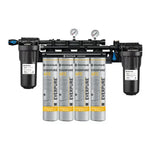 Everpure EV9329-44 High Flow CSR Quad-4FC Water Filtration System with Pre-Filter - .5 Micron and 10 GPM Everpure