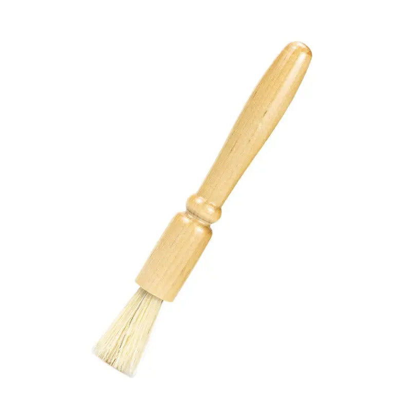 Coffee powder cleaning brush pig hair solid wood residue round head brush coffee machine bean grinder cleaning brush V.I.P Digital Presence