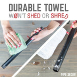 Microfiber Cleaning Cloth, Multi-purpose Lint-Free Towels, 12-Pack PIPE DECOR