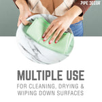 Microfiber Cleaning Cloth, Multi-purpose Lint-Free Towels, 12-Pack PIPE DECOR