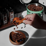 Electronic Walnut Coffee Scale With Leaf Shade Lastaforest