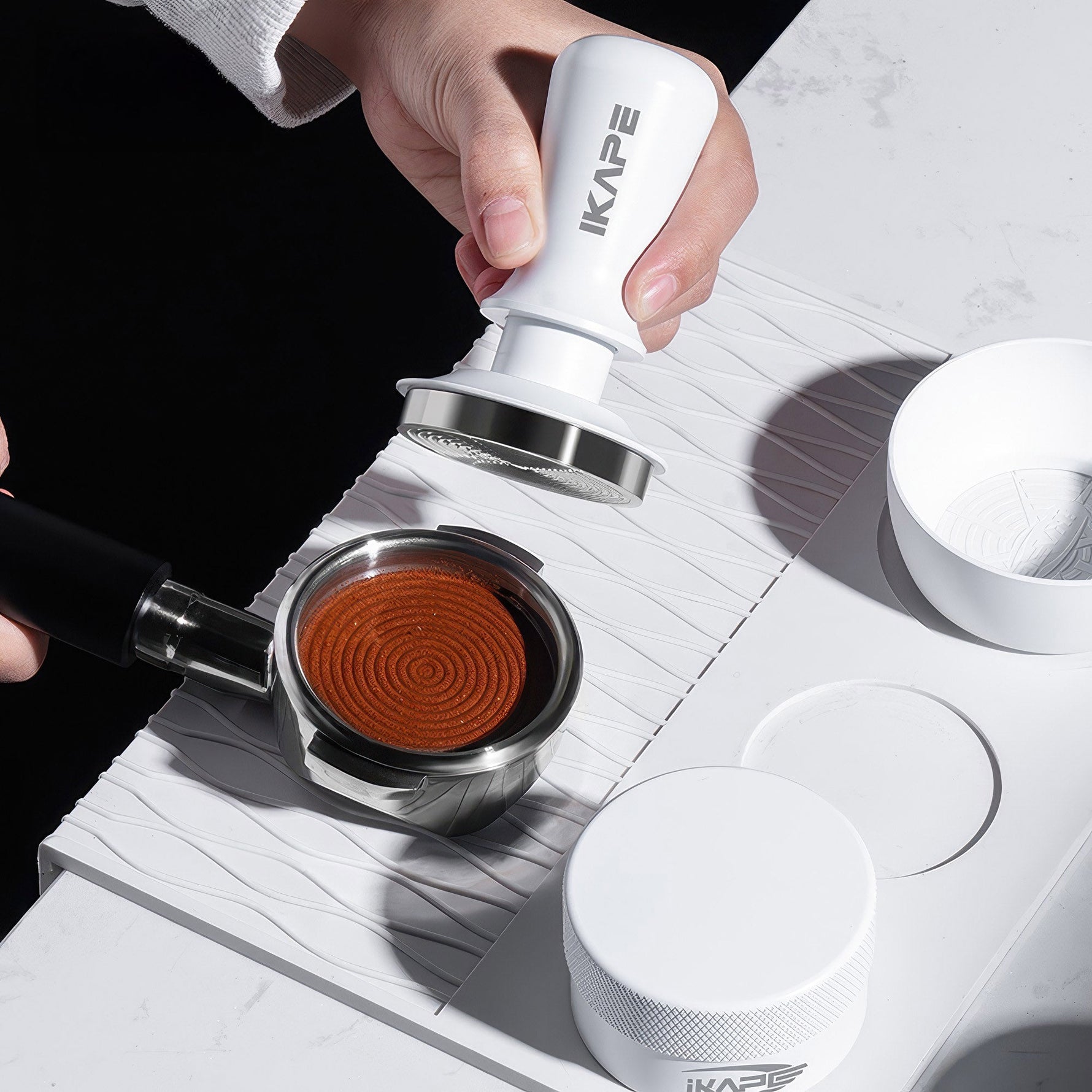 Espresso White Tamper & Distributor Lastaforest