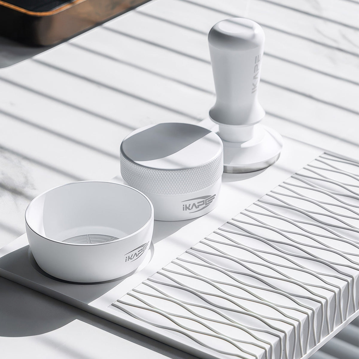 Espresso White Tamper & Distributor Lastaforest