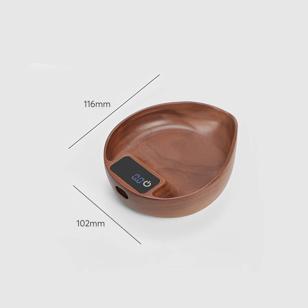 Electronic Walnut Coffee Scale With Leaf Shade Lastaforest