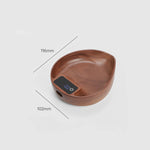 Electronic Walnut Coffee Scale With Leaf Shade Lastaforest