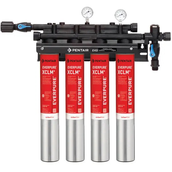 Everpure EV9761-14 QC7I Quad-XCLM+ Water Filtration System - 5 Micron and 8/6.68/4 GPM Everpure