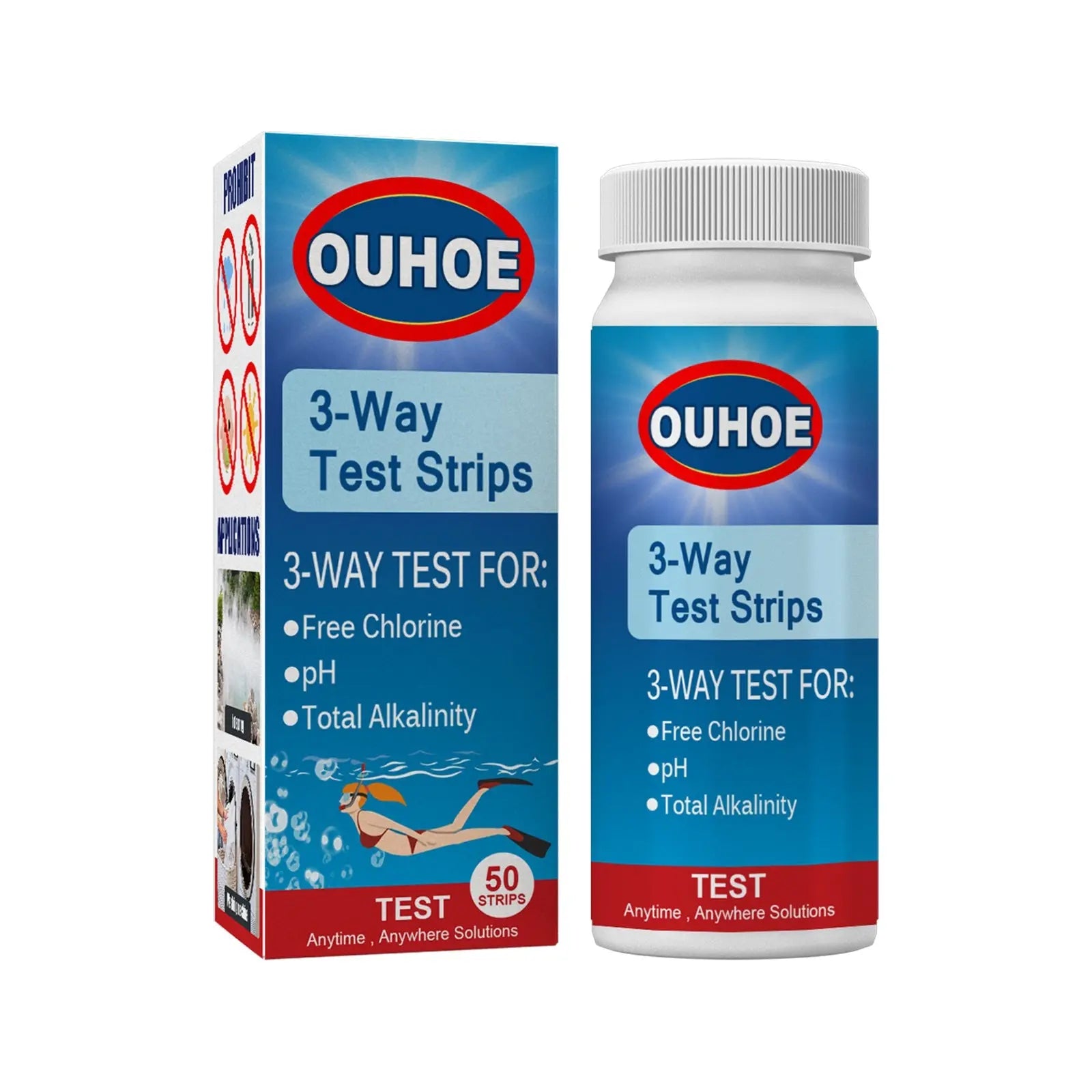 3-In-1 Ph Test, Paper Pool Water Quality Total Alkalinity Hardness Pool Clean Water Ph Test Strip V.I.P Digital Presence