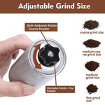 Coast Roast Manual Coffee Grinder – Ceramic Burr, Portable Coast Roast Organic Coffee
