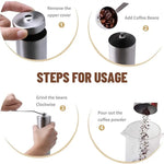 Coast Roast Manual Coffee Grinder – Ceramic Burr, Portable Coast Roast Organic Coffee