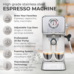 Espresso Coffee Machine w/ Milk Frother, KF1000X Kaffe Products
