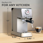 Espresso Coffee Machine w/ Milk Frother, KF1000X Kaffe Products