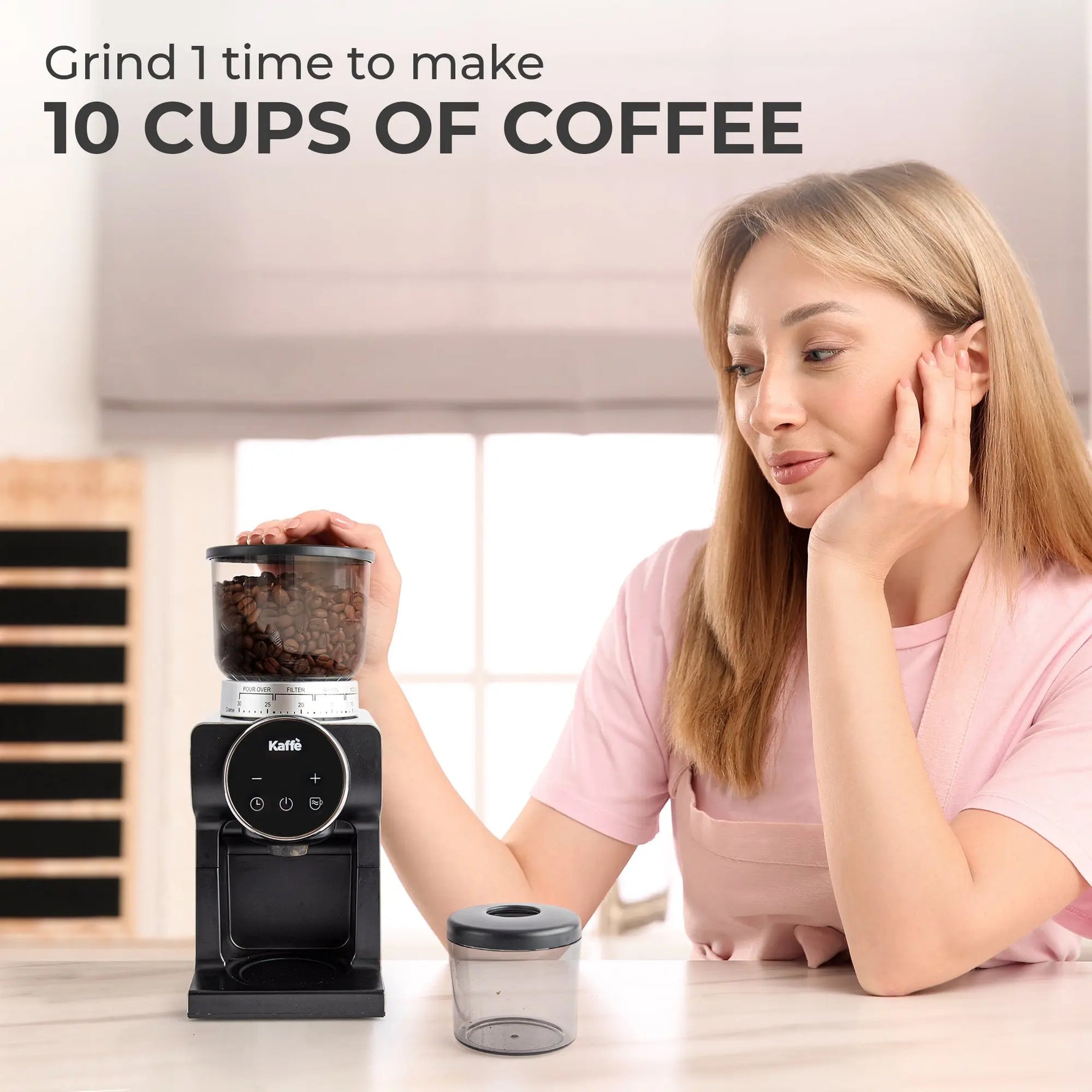 Conical Burr Coffee Grinder, KF8091 Kaffe Products