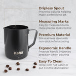 Milk Frothing Pitcher (20oz / 600ml), KFFP02 Kaffe Products