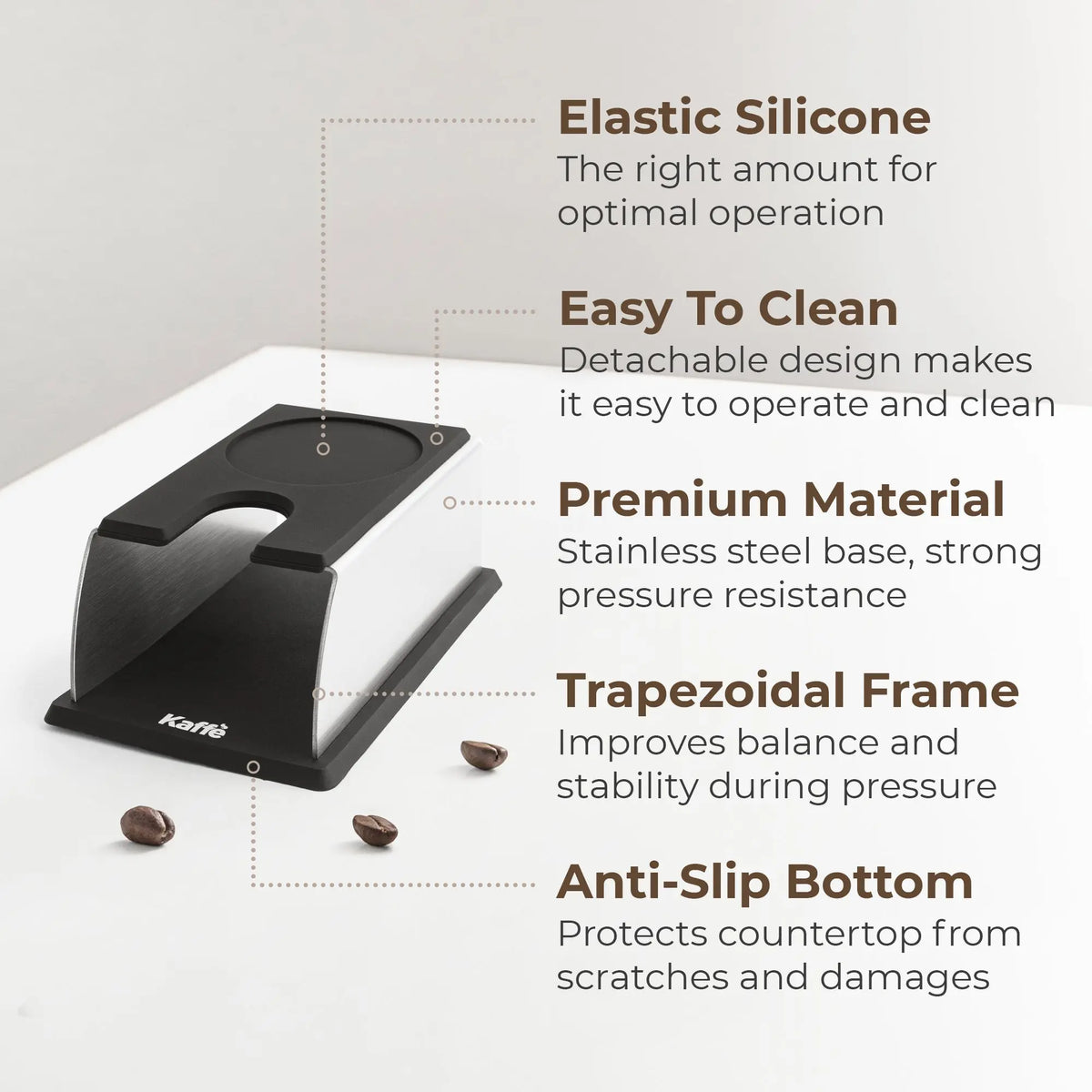 Espresso Tamping Mat & Portafilter Holder, KFTH01 Kaffe Products
