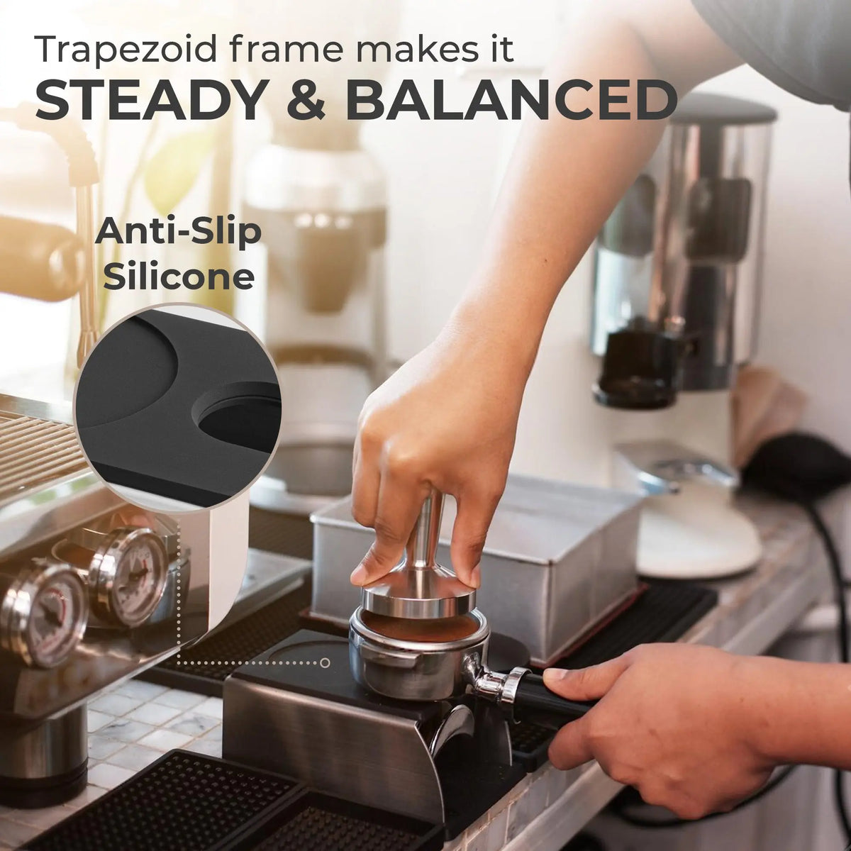 Espresso Tamping Mat & Portafilter Holder, KFTH01 Kaffe Products
