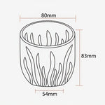 Flame Crystal Cut Glass Coffee Cup Lastaforest