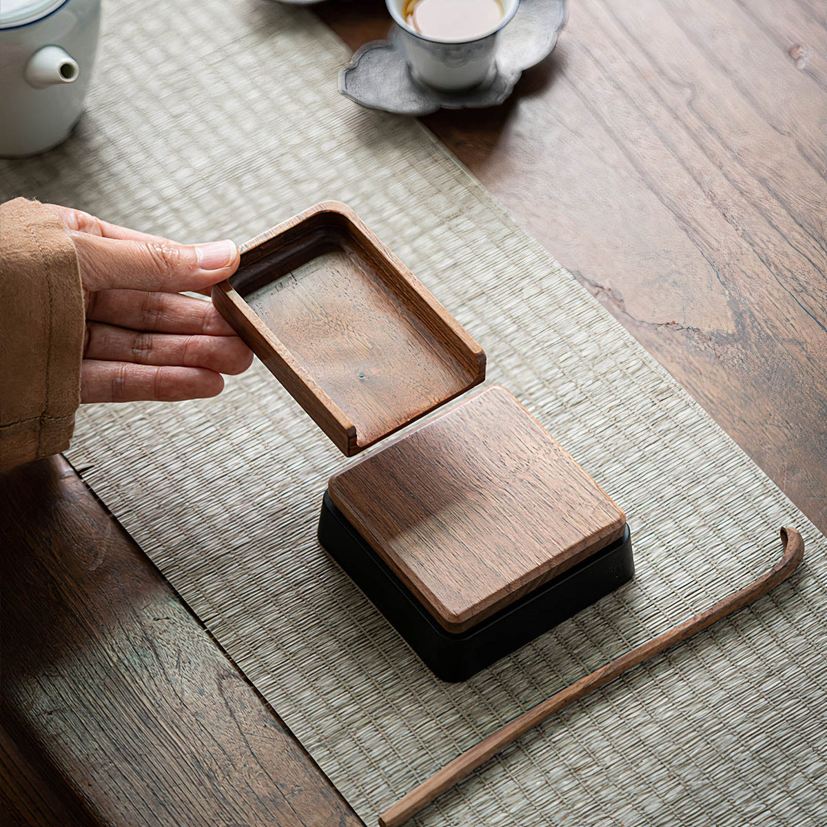 Solid Wood Electronic Scale for Tea and Coffee Lastaforest