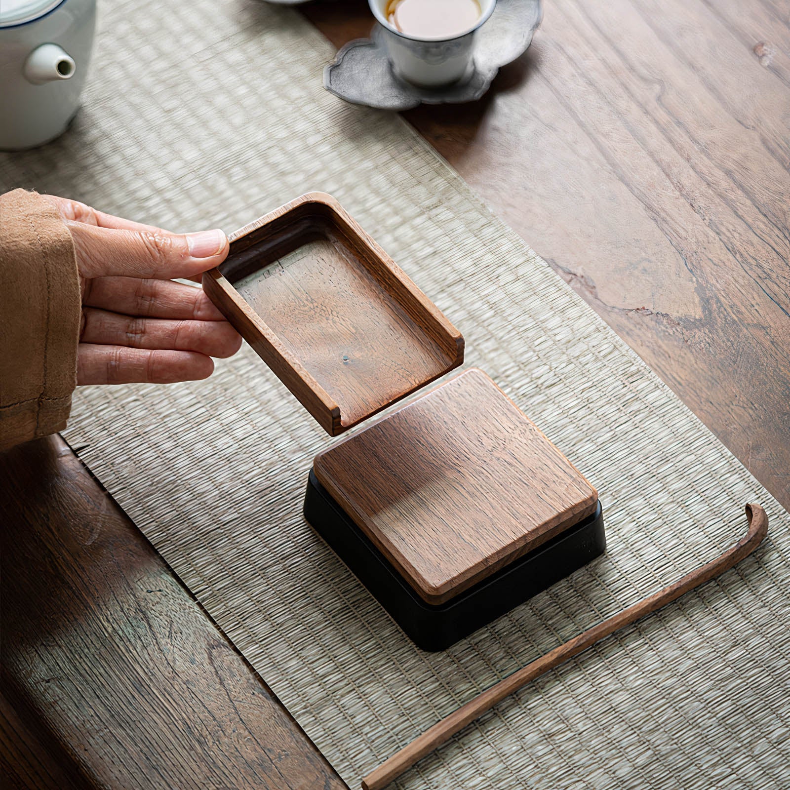 Solid Wood Electronic Scale for Tea and Coffee Lastaforest