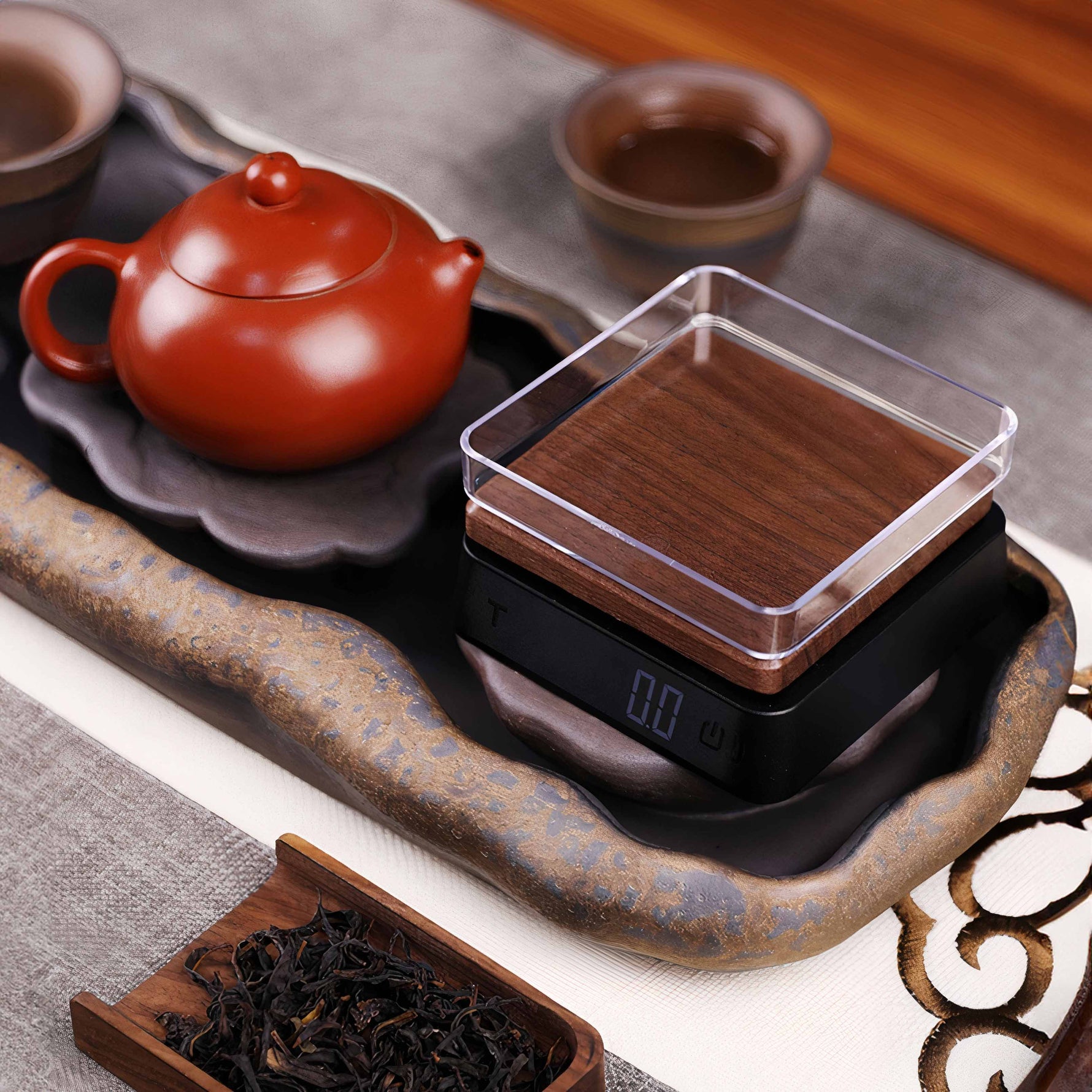 Solid Wood Electronic Scale for Tea and Coffee Lastaforest