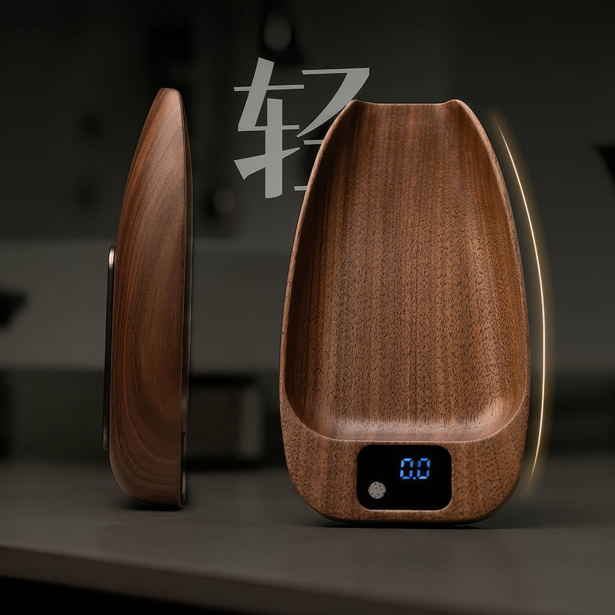 Walnut Wood Coffee Scale for Espresso Lastaforest