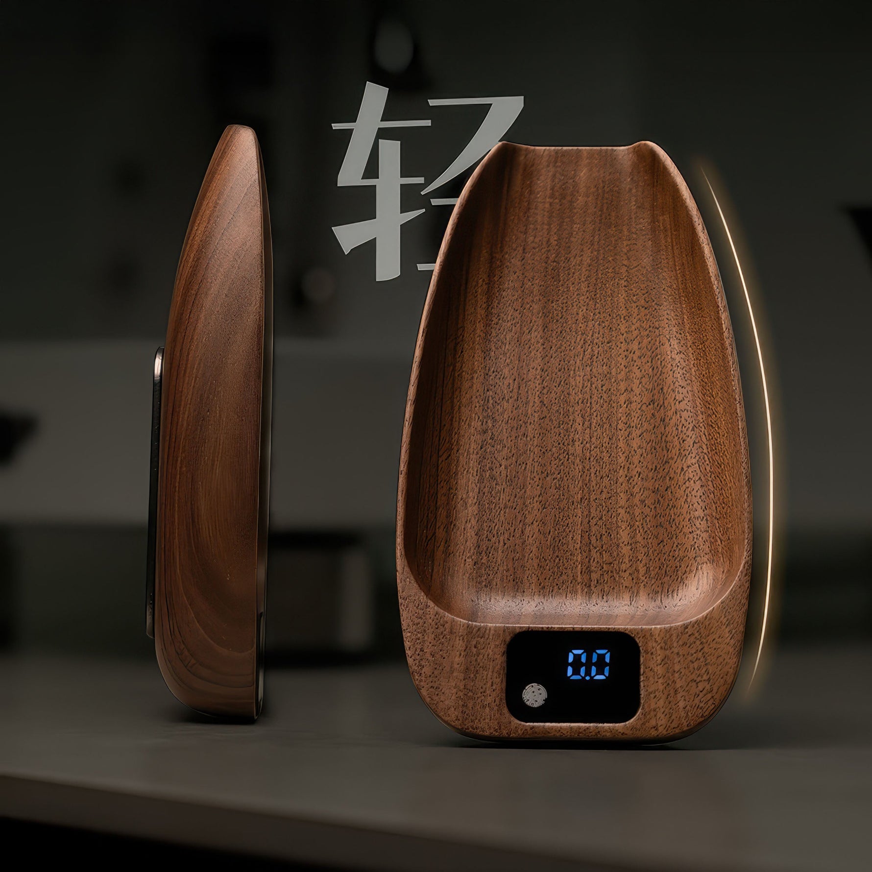 Walnut Wood Coffee Scale for Espresso Lastaforest