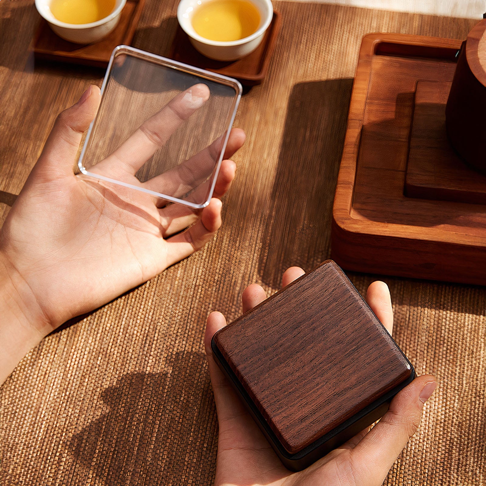 Solid Wood Electronic Scale for Tea and Coffee Lastaforest