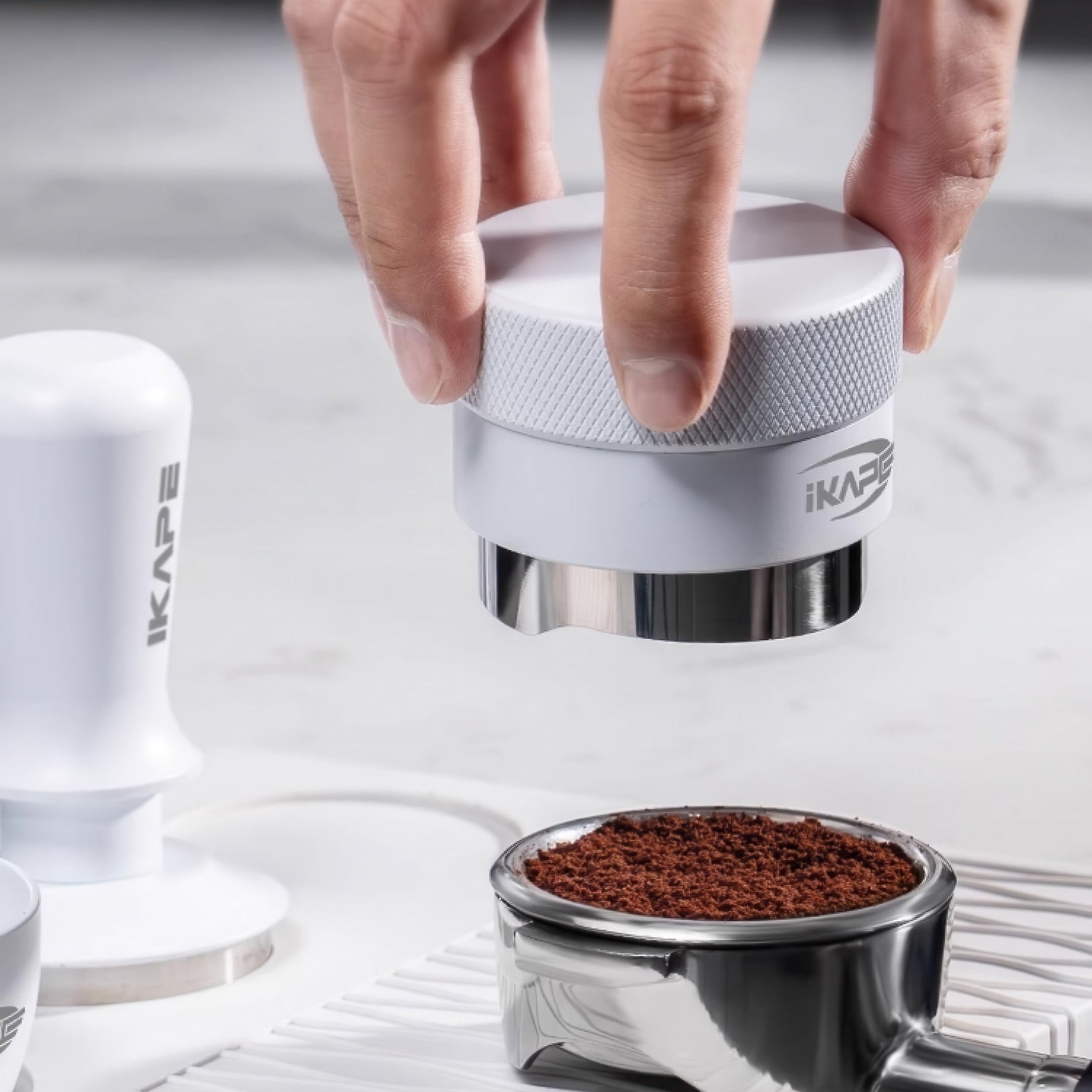 Espresso White Tamper & Distributor Lastaforest