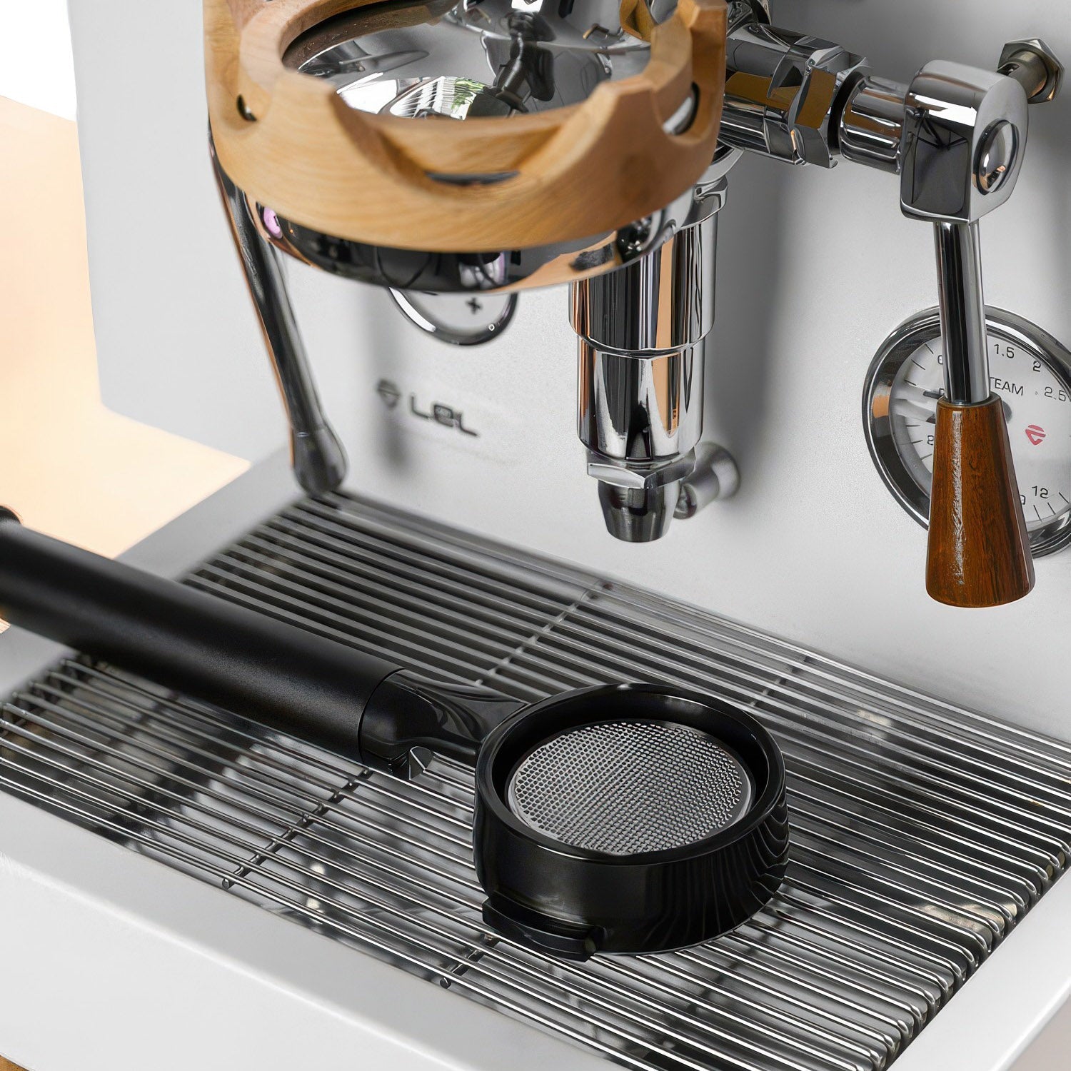 Flat Bottomless Portafilter - High-Efficiency Extraction Lastaforest