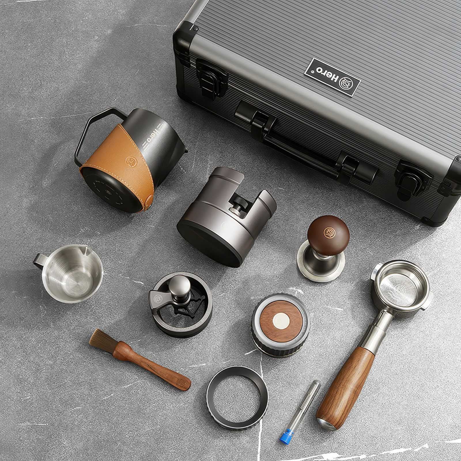 Professional Barista Espresso Kit with Carrying Case Lastaforest