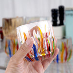 Flame Crystal Cut Glass Coffee Cup Lastaforest