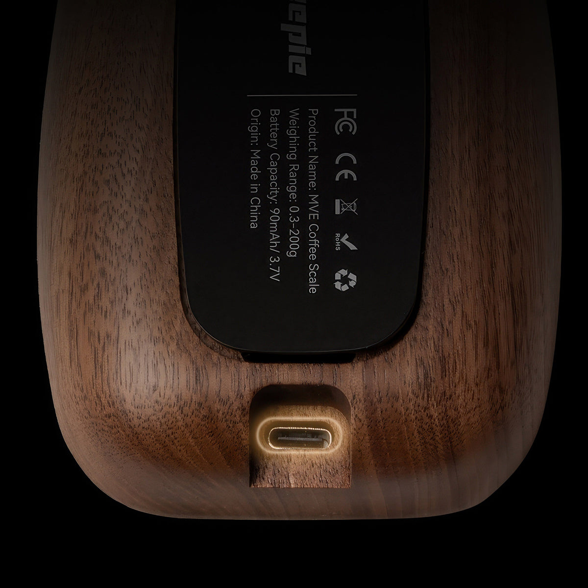 Walnut Wood Coffee Scale for Espresso Lastaforest