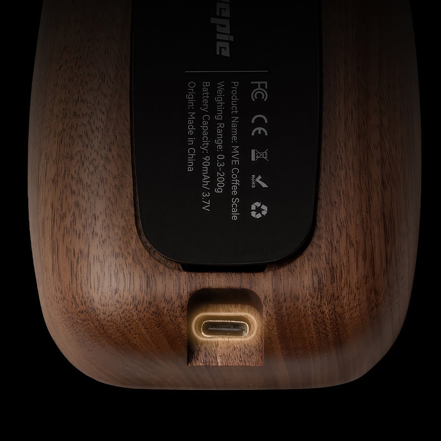 Walnut Wood Coffee Scale for Espresso Lastaforest