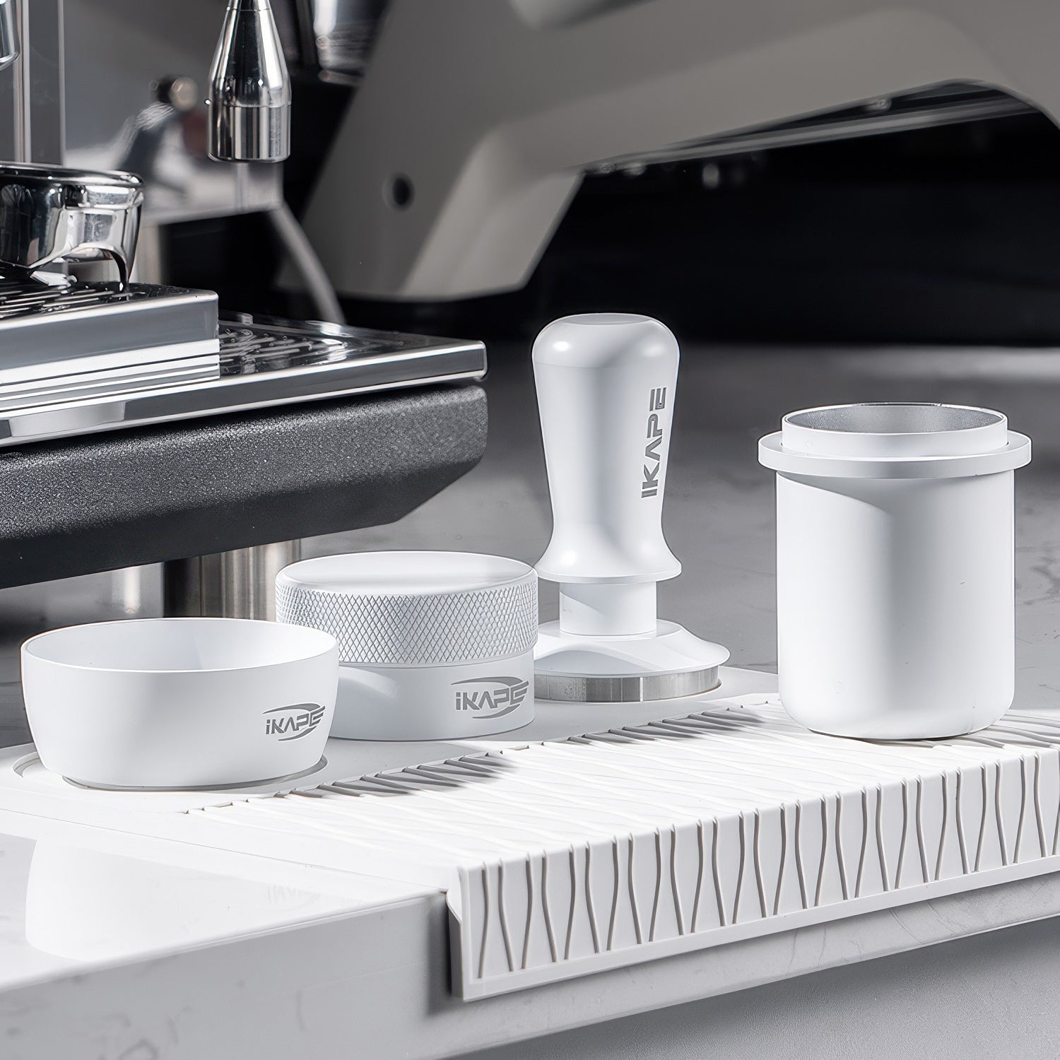 Espresso White Tamper & Distributor Lastaforest