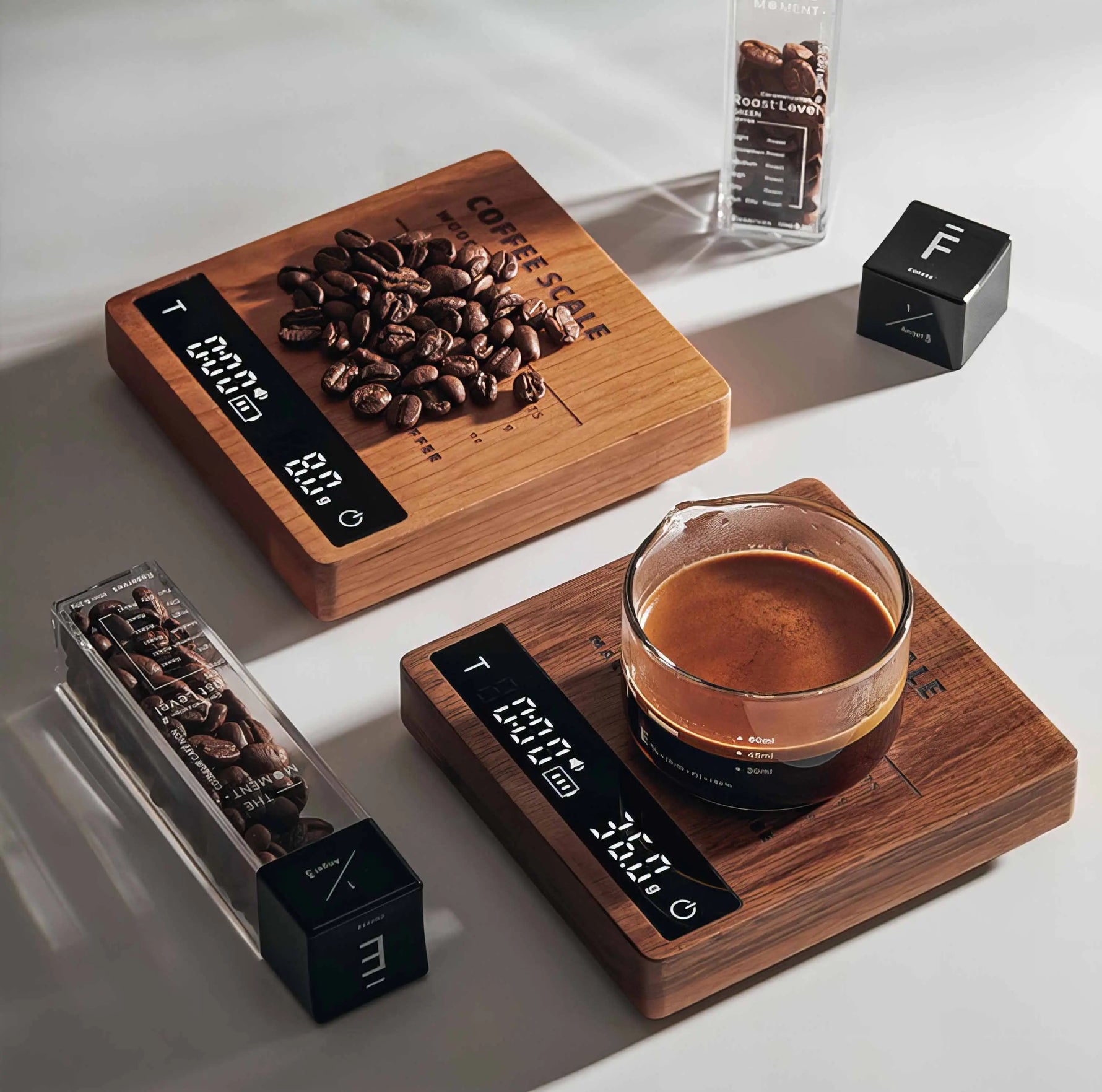 High Precision Wooden Coffee Scale with Touch Sensor Lastaforest