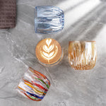 Flame Crystal Cut Glass Coffee Cup Lastaforest
