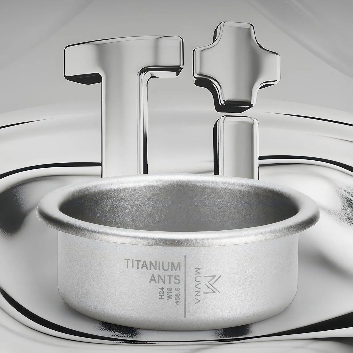 Pure Titanium Espresso Basket Lastaforest