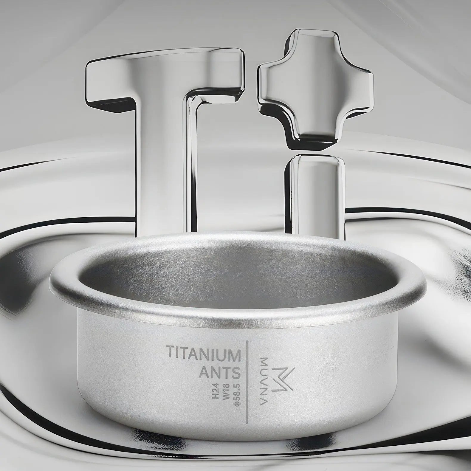 Pure Titanium Espresso Basket Lastaforest
