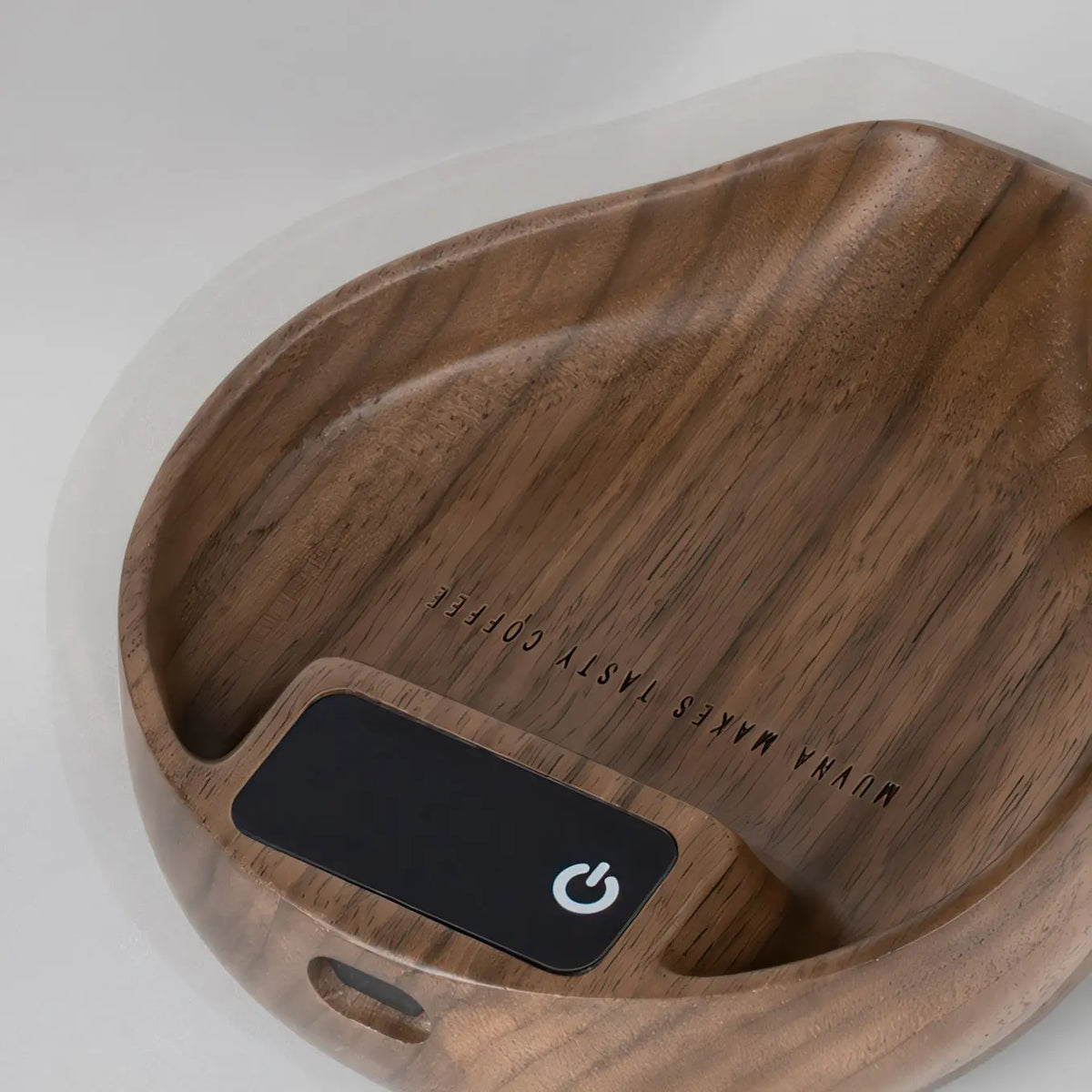 Electronic Walnut Coffee Scale With Leaf Shade Lastaforest