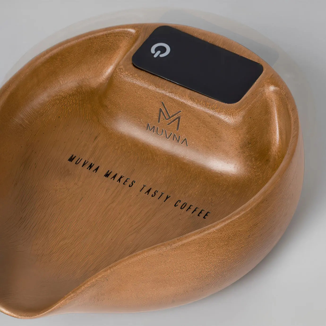 Electronic Walnut Coffee Scale With Leaf Shade Lastaforest