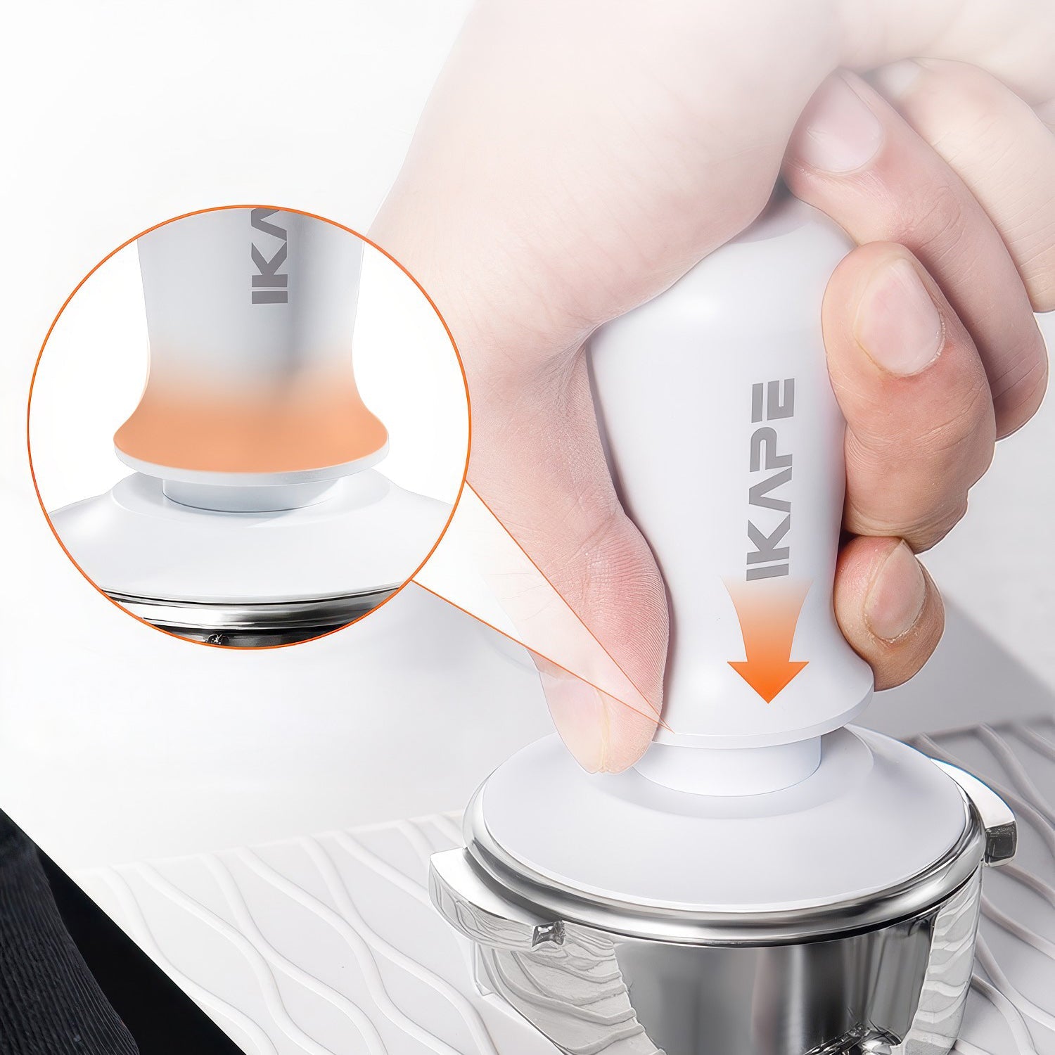 Espresso White Tamper & Distributor Lastaforest