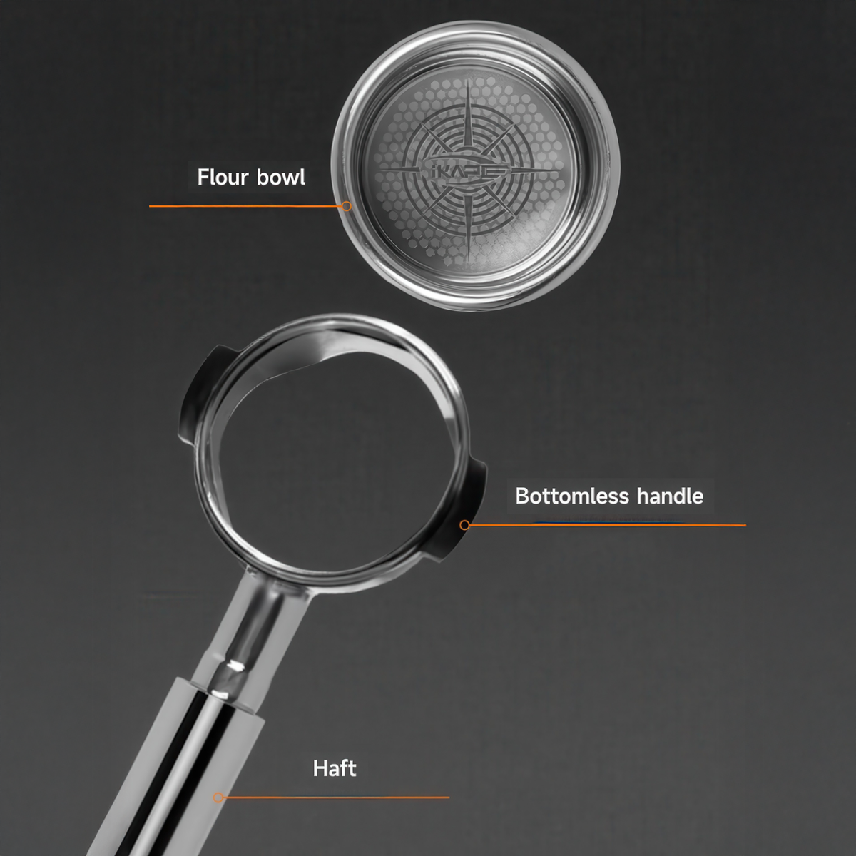 Openwork Bottomless Portafilter with High Extraction Basket Lastaforest