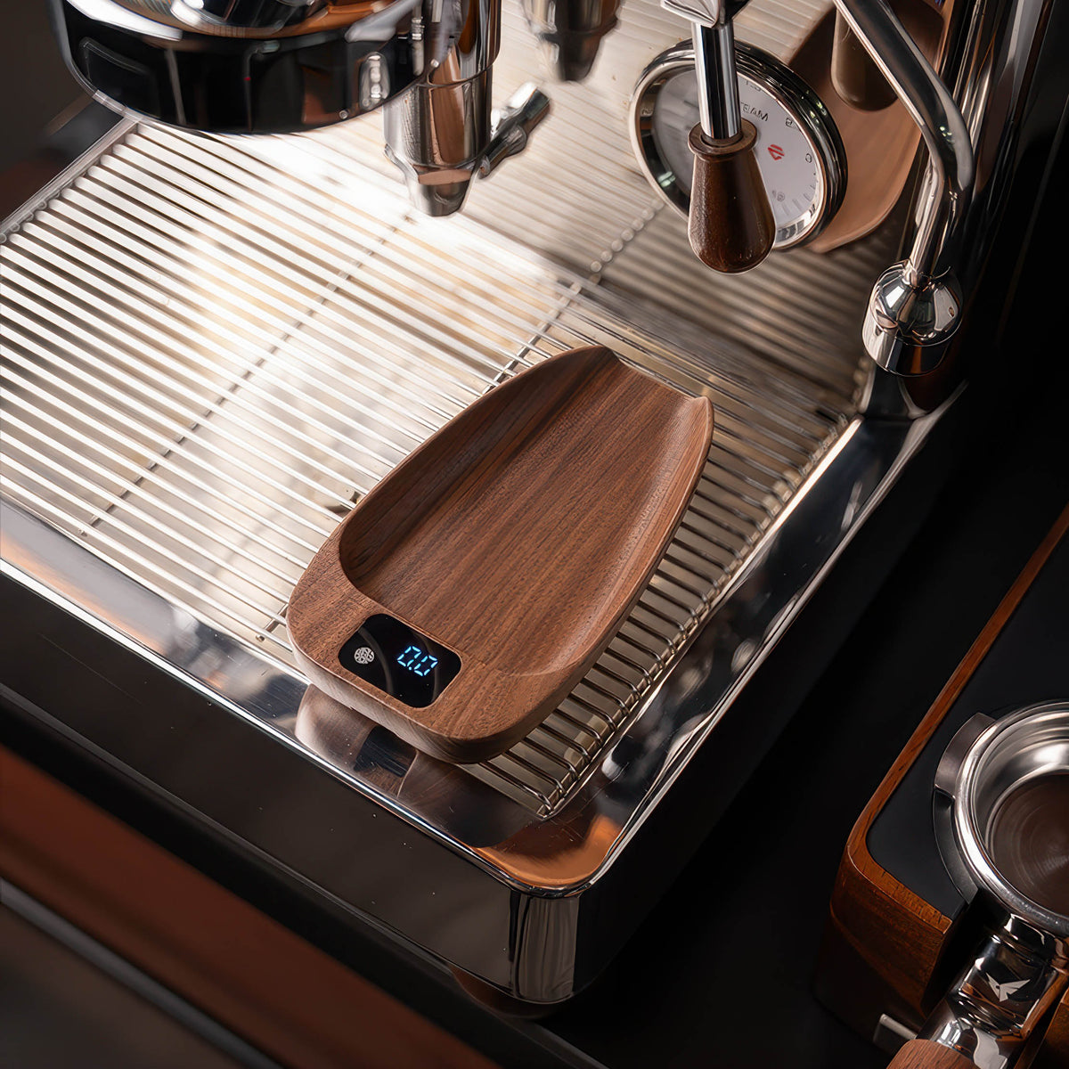Walnut Wood Coffee Scale for Espresso Lastaforest